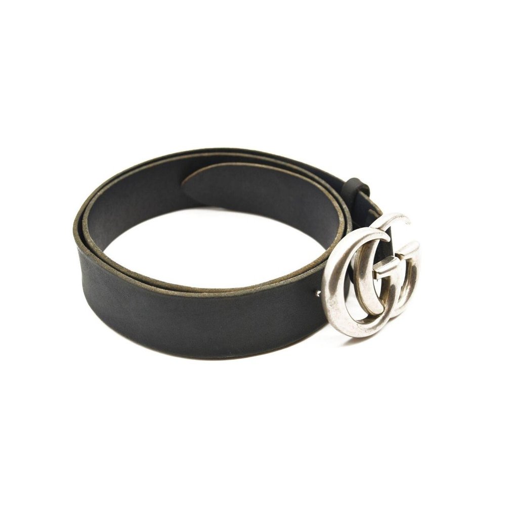 GUCCI Textured Calfskin Double G 40mm Belt 95 38 Dark Cocoa - Picture 4 of 11